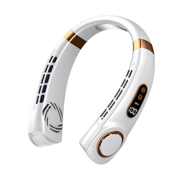 White LED Portable Neck Fan