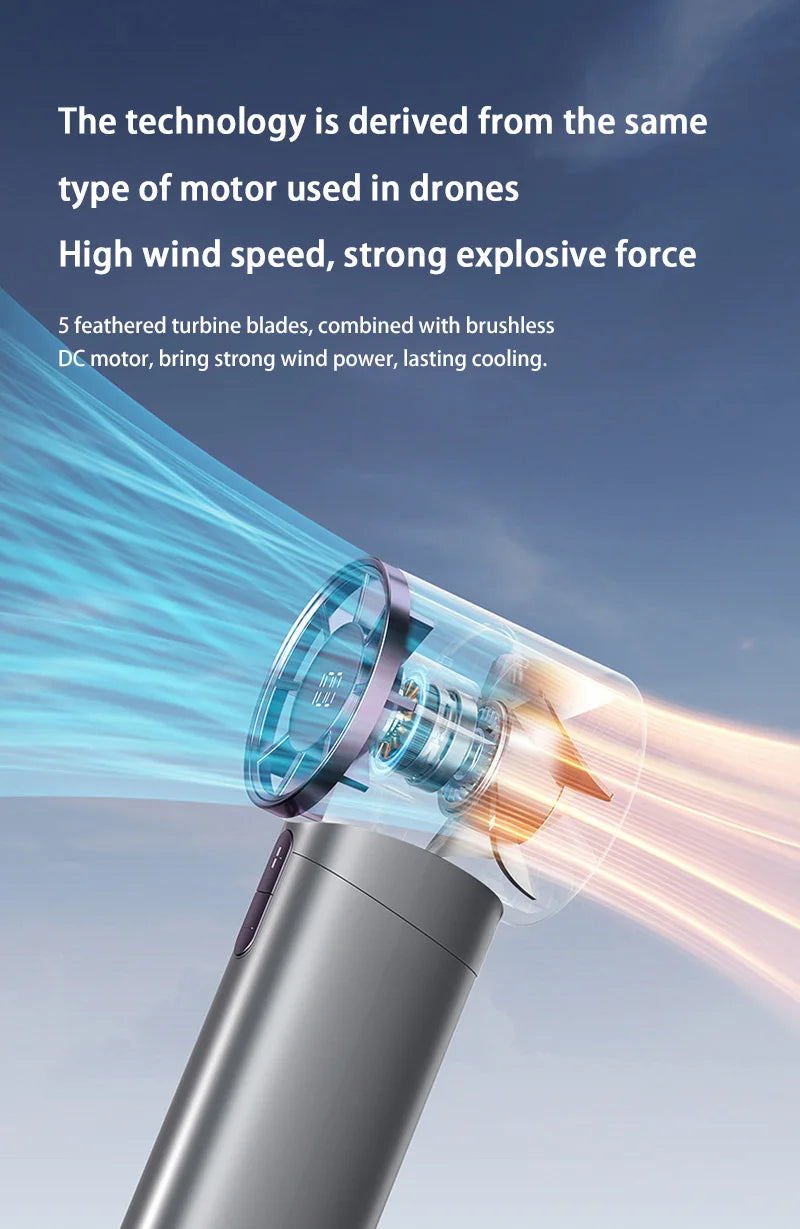 Mini Handheld Jet Cooling Fan