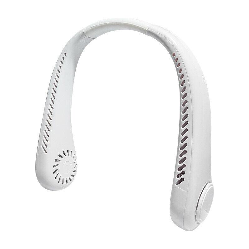 White Portable Neck Fan