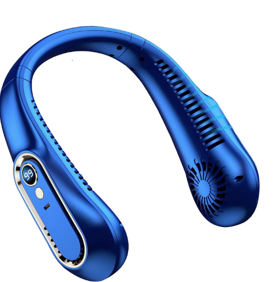 Blue Gold Portable Neck Fan